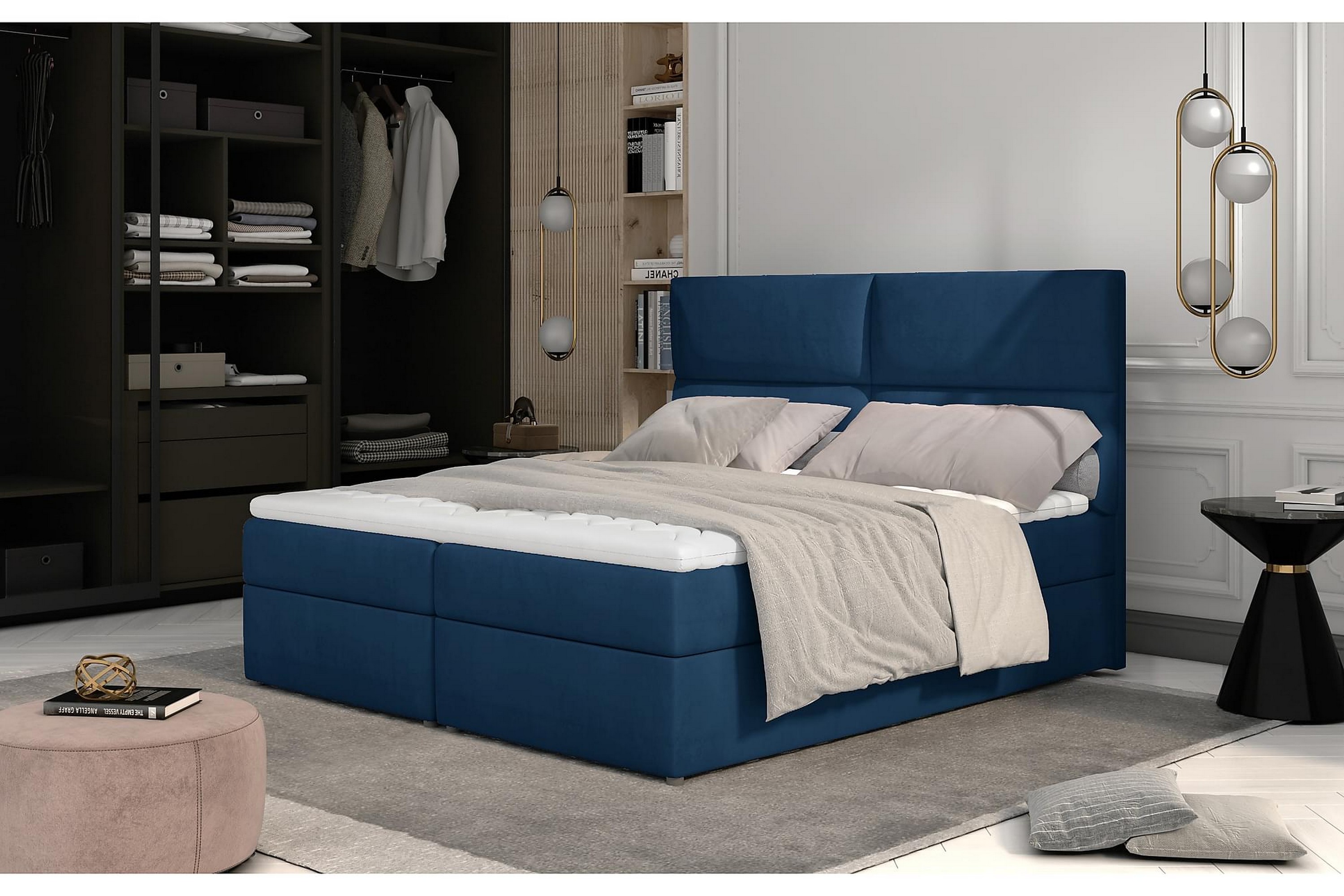 Sänkypaketti Epenede 160x200 cm - Sininen