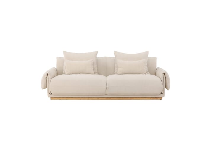 Sohva VIND 3-istuttava Mollösund 237x95x82 cm beige - Huonekalut - Sohva - 3:n istuttava sohva