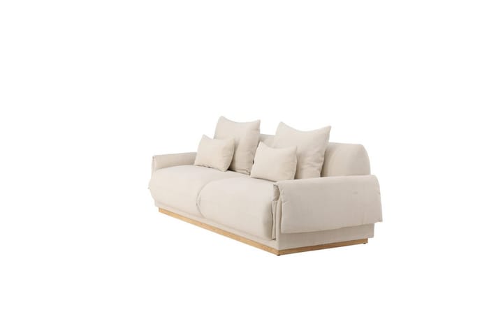 Sohva VIND 3-istuttava Mollösund 237x95x82 cm beige - Huonekalut - Sohva - 3:n istuttava sohva