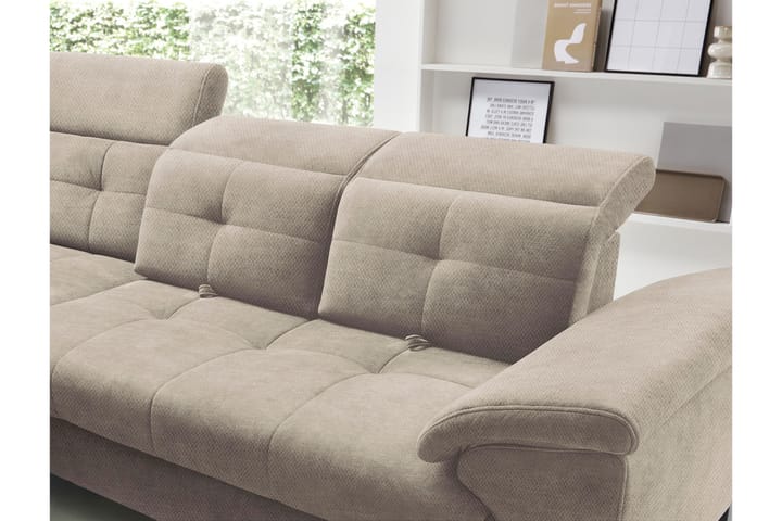 5-istuttava sohva chaiselongue Inferne - Beige - Huonekalut - Sohva - Divaanisohva