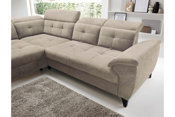 5-istuttava sohva chaiselongue Inferne - Beige - Huonekalut - Sohva - Divaanisohva