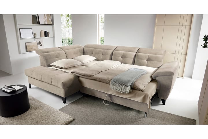 5-istuttava sohva chaiselongue Inferne - Beige - Huonekalut - Sohva - Divaanisohva