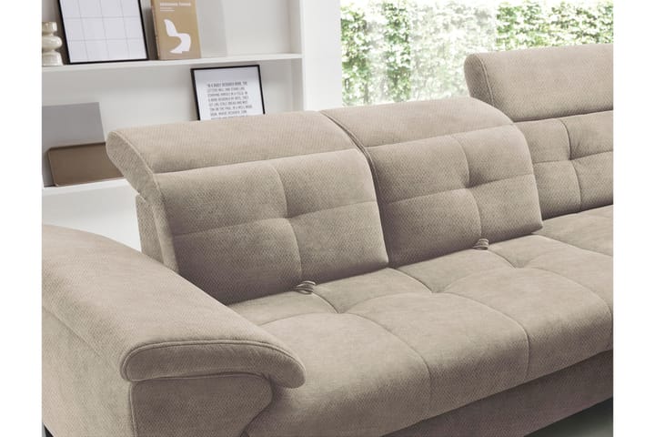 5-istuttava sohva chaiselongue Inferne - Beige - Huonekalut - Sohva - Divaanisohva