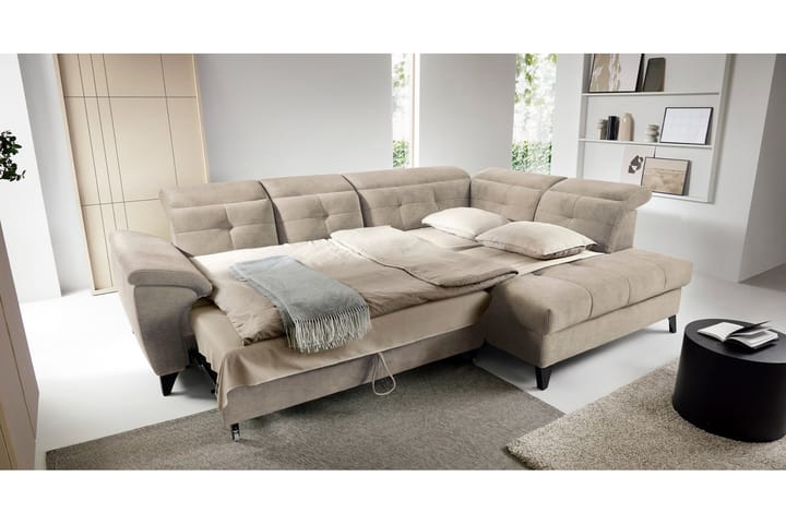 5-istuttava sohva chaiselongue Inferne - Beige - Huonekalut - Sohva - Divaanisohva