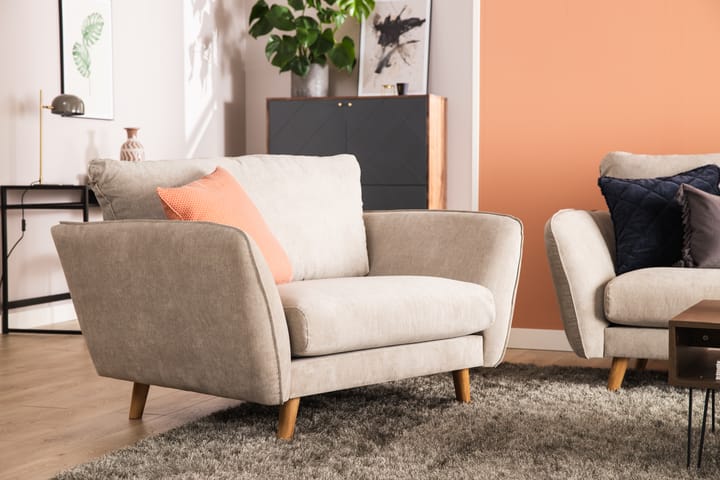 Trend Lyx Leposohva Oikea - Beige - Huonekalut - Sohva - Divaanisohva