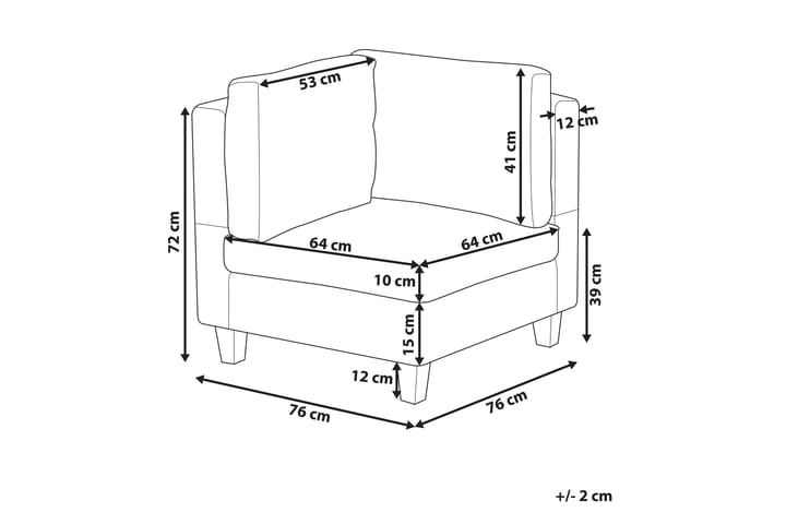 Kulmasohva Lindorollo Oikea - Beige - Huonekalut - Sohva - Kulmasohva