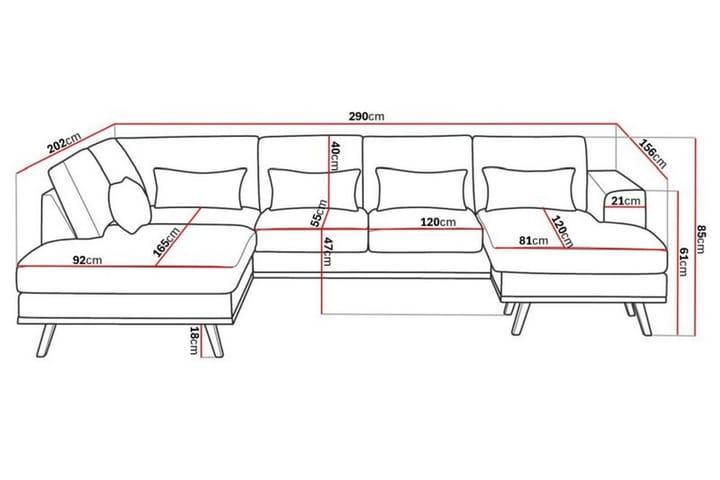 U-Sohva Haga Compact - Pellavanbeige - Huonekalut - Sohva - U-Sohva