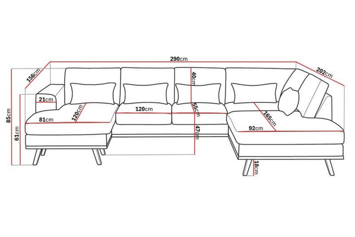 U-Sohva Haga Compact - Pellavanbeige - Huonekalut - Sohva - U-Sohva