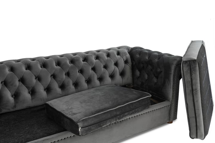 Vuodesohva Chesterfield Deluxe 3:n ist - Huonekalut - Sohva - Vuodesohva - 3 istuttava vuodesohva