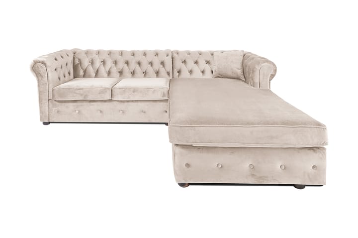 Chesterfield Kristin Vuodesohva Divaanilla - Beige - Huonekalut - Sohva - Vuodesohva