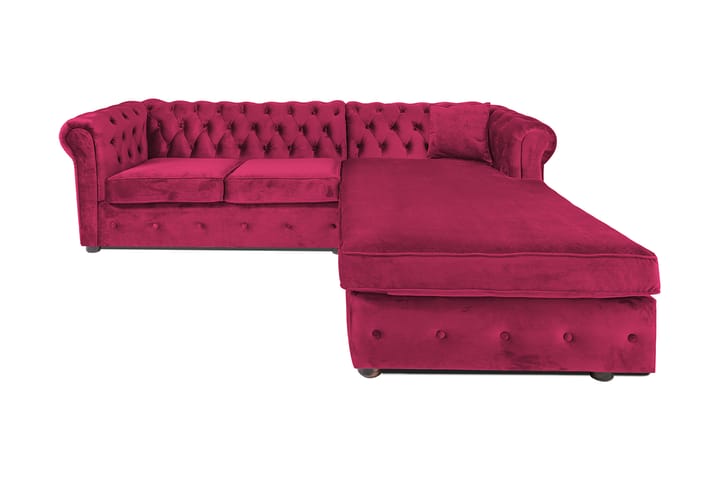 Chesterfield Kristin Vuodesohva Divaanilla - Cerise - Huonekalut - Sohva - Vuodesohva