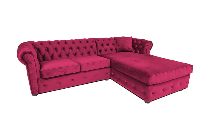 Chesterfield Kristin Vuodesohva Divaanilla - Cerise - Huonekalut - Sohva - Vuodesohva