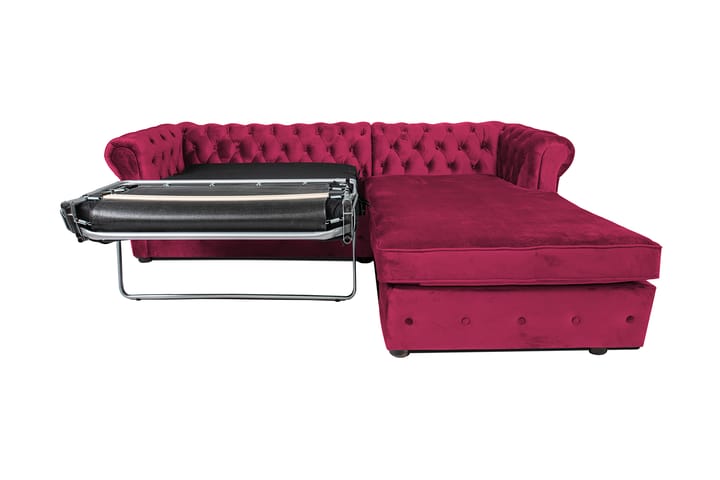 Chesterfield Kristin Vuodesohva Divaanilla - Cerise - Huonekalut - Sohva - Vuodesohva