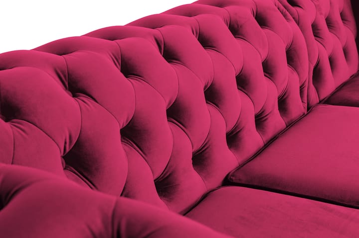 Chesterfield Kristin Vuodesohva Divaanilla - Cerise - Huonekalut - Sohva - Vuodesohva