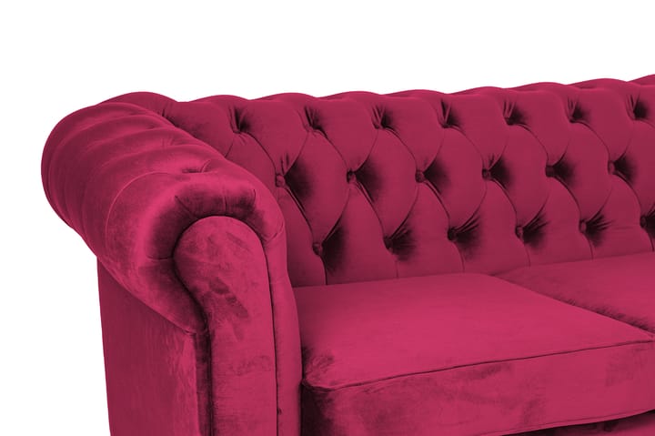 Chesterfield Kristin Vuodesohva Divaanilla - Cerise - Huonekalut - Sohva - Vuodesohva