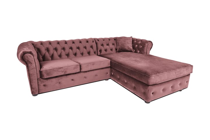 Chesterfield Kristin Vuodesohva Divaanilla - Rosa - Huonekalut - Sohva - Vuodesohva