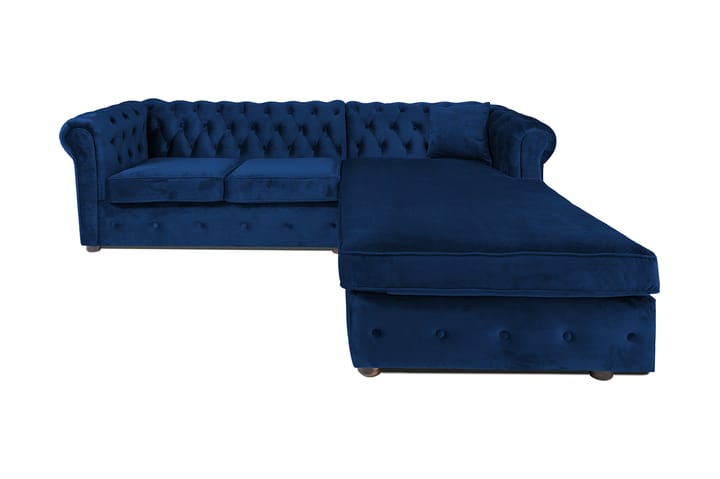 Chesterfield Kristin Vuodesohva Divaanilla - Sininen - Huonekalut - Sohva - Vuodesohva