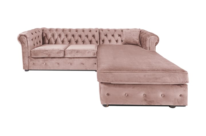 Chesterfield Kristin Vuodesohva Divaanilla - Vaaleanpunainen - Huonekalut - Sohva - Vuodesohva