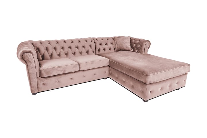 Chesterfield Kristin Vuodesohva Divaanilla - Vaaleanpunainen - Huonekalut - Sohva - Vuodesohva