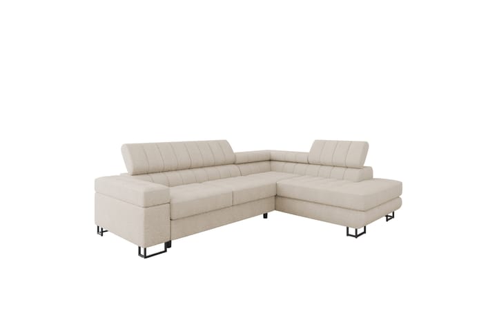 Warwick Sohva Chaise Longuella 3-ist. - Beige - Huonekalut - Sohva - Divaanisohva - 3 istuttava sohva divaanilla