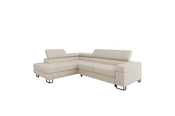 Warwick Sohva Chaise Longuella 3-ist. - Beige - Huonekalut - Sohva - Divaanisohva - 3 istuttava sohva divaanilla