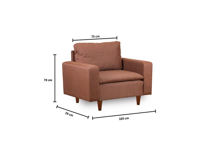 Lungo nojatuoli - Vaaleanruskea - Huonekalut - Tuoli & nojatuoli - Nojatuoli & lepotuoli