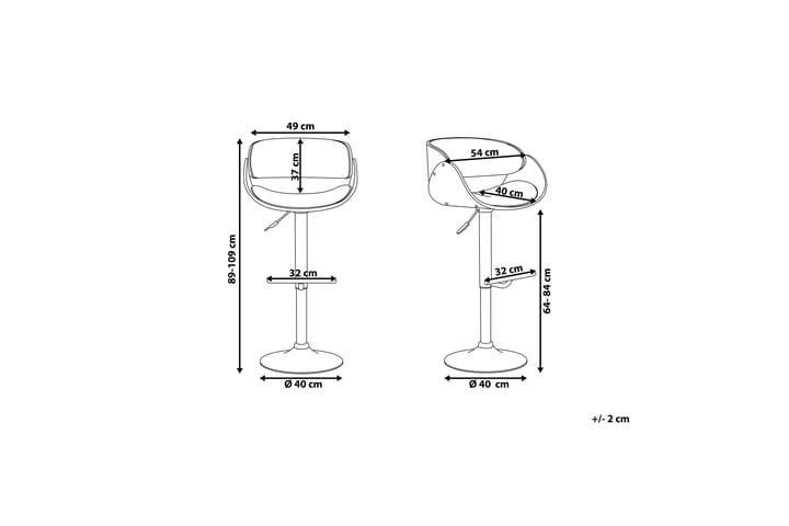 Baarituoli Baku 49 cm - Huonekalut - Tuoli & nojatuoli - Baarituoli