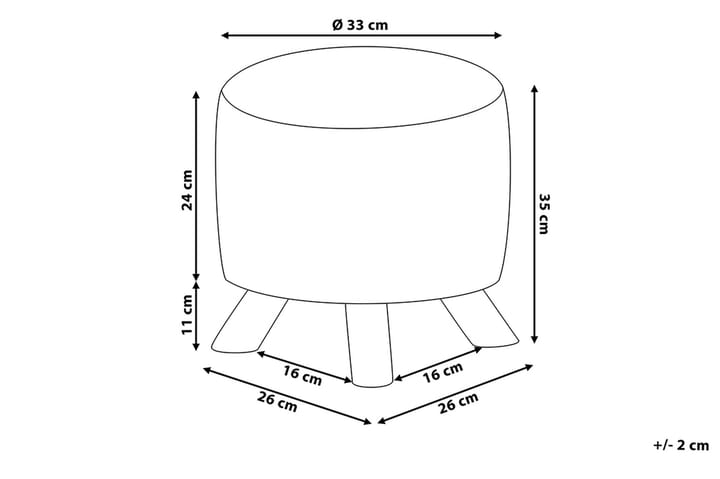 Jalkarahi Topeka 33 cm - Huonekalut - Tuoli & nojatuoli - Jakkara & jalkarahi - Rahi