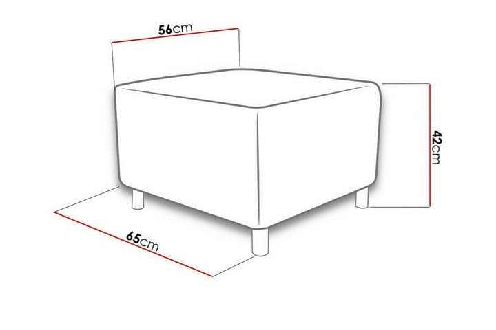 Jalkatuki Kintore 56 cm - Tummansininen - Huonekalut - Tuoli & nojatuoli - Jakkara & jalkarahi - Rahi