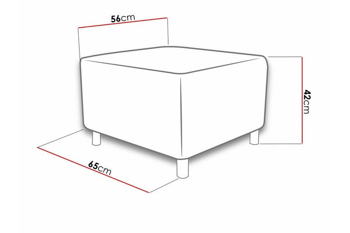 Jalkatuki Kintore 56 cm - Tummansininen - Huonekalut - Tuoli & nojatuoli - Jakkara & jalkarahi - Rahi