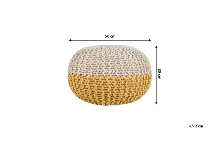 Istuinrahi Conrad 50 cm - Keltainen - Huonekalut - Tuoli & nojatuoli - Jakkara & jalkarahi - Säkkirahi