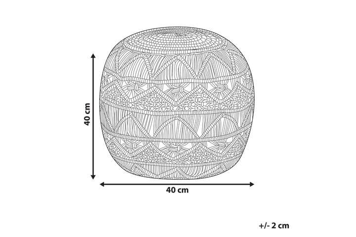 Istuinrahi Scoffield 40x40 cm - Harmaa - Huonekalut - Tuoli & nojatuoli - Jakkara & jalkarahi - Säkkirahi