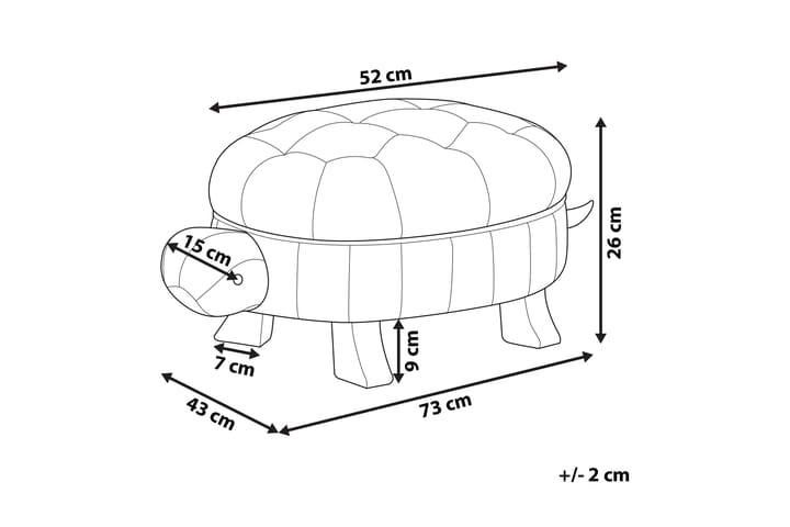 Istuinrahi Testudo - Keinonahka / vihreä / beige - Huonekalut - Tuoli & nojatuoli - Jakkara & jalkarahi - Säkkirahi