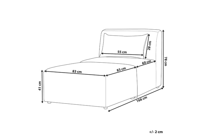 Fabjerg Lepotuoli 83 cm - Beige - Huonekalut - Tuoli & nojatuoli - Nojatuoli & lepotuoli - Makuutuoli & divaanituoli