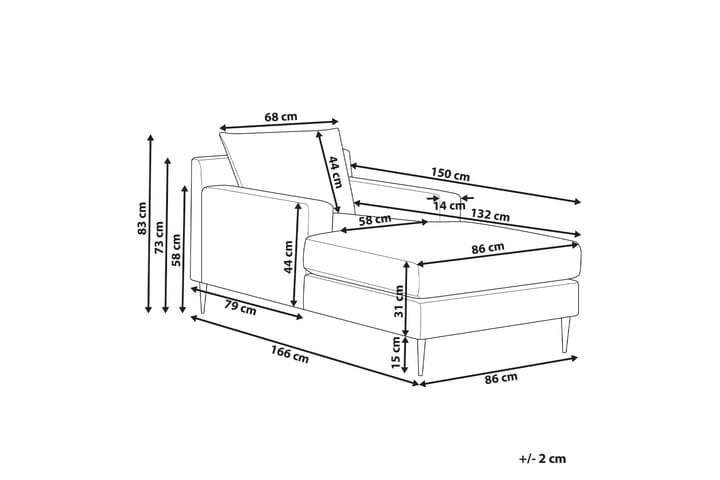 Juklund Lepotuoli 88 cm - Sininen/Musta - Huonekalut - Tuoli & nojatuoli - Nojatuoli & lepotuoli - Makuutuoli & divaanituoli