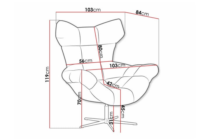 Nojatuoli Rathkeale - Beige - Huonekalut - Tuoli & nojatuoli - Nojatuoli & lepotuoli