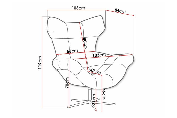 Nojatuoli Rathkeale - Vihreä - Huonekalut - Tuoli & nojatuoli - Nojatuoli & lepotuoli