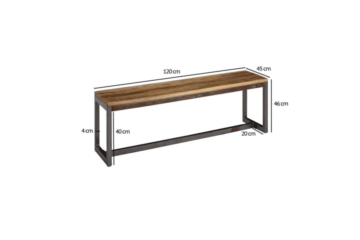 Istuinpenkki Clanton 120 cm - Huonekalut - Tuoli & nojatuoli - Penkki - Eteispenkki