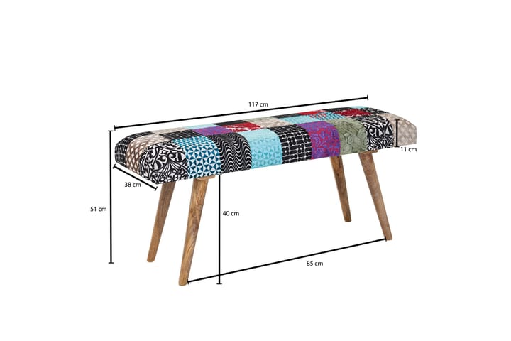 Penkki Kolanda 117 cm - Ruskea - Huonekalut - Tuoli & nojatuoli - Penkki - Eteispenkki