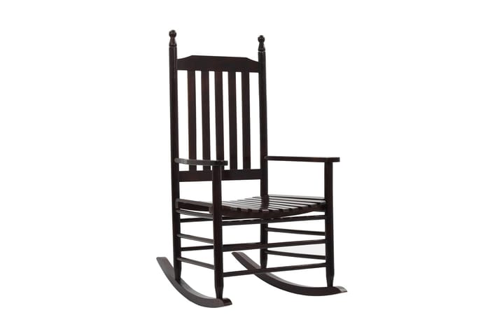 Keinutuoli muotoillulla istuimella ruskea haapa - Ruskea - Pyörivät tuolit & keinutuoli