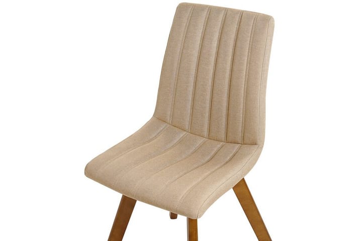 Ruokatuoli 2 kpl beige CALGARY - Beige - Huonekalut - Tuoli & nojatuoli - Ruokapöydän tuolit