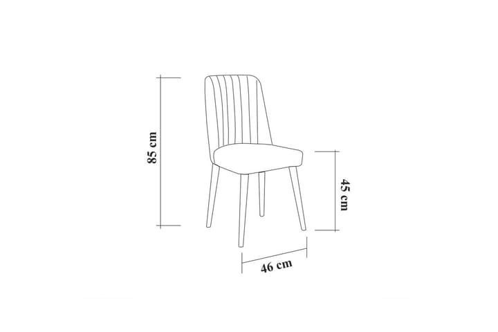 Tuoli Swonger 85 cm - Puu/Luonnonväri/Antrasiitti - Huonekalut - Tuoli & nojatuoli - Ruokapöydän tuolit