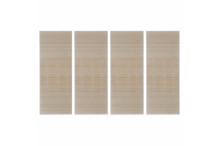 Bambumatot 4 kpl 120x180 cm - Beige - Kodintekstiilit & matot - Matto