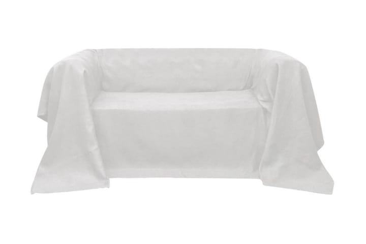 Mikrokuitu sohvan suojapäällinen Kerma 140 x 210 cm - Kerma - Huonekalupäälliset