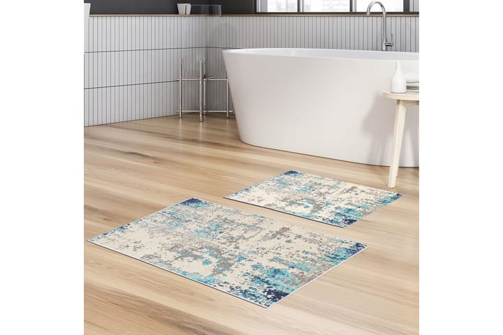Kylpyhuonematto Panchi 60x150 cm Suorakaide - Monivärinen - Kylpyhuoneen matto