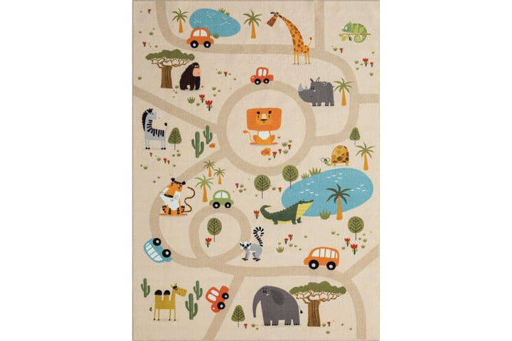 Play lastenmatto 160x230 cm - Beige - Kodintekstiilit & matot - Lasten tekstiilit - Lastenhuoneen matto