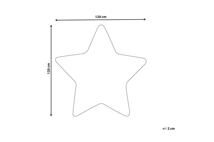 Lastenmatto Sirius 120x120 cm - Valkoinen - Kodintekstiilit & matot - Matto - Talja & nahkamatto