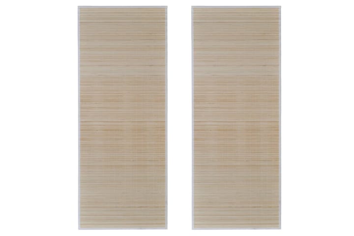 Bambumatot 2 kpl 120x180 cm - Beige - Kodintekstiilit & matot - Matto