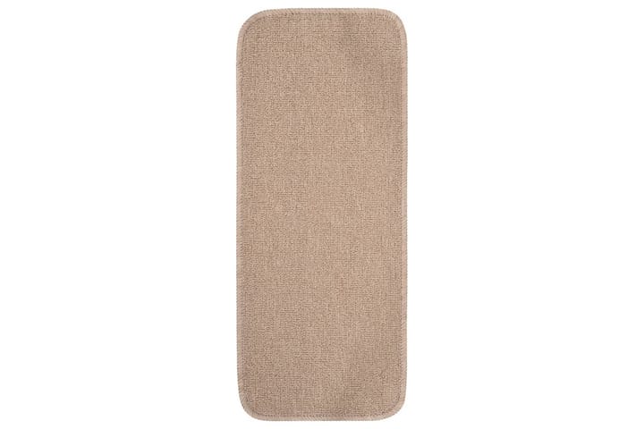 Porrasmatot 15 kpl 60x25 cm beige liukumaton - Beige - Kodintekstiilit & matot - Matto - Erikoismatto - Porrasmatto