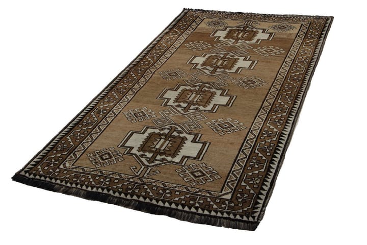 Käsinsolmittu Persialainen matto Varni 107x209 cm Kelim - Beige / Ruskea - Kodintekstiilit & matot - Matto - Itämainen matto - Persialainen matto